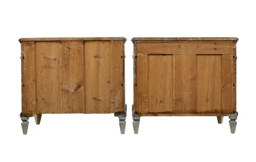 PAIR OF 19TH CENTURY PAINTED SWEDISH CHEST OF DRAWERS - ADDITIONAL PHOTO 3