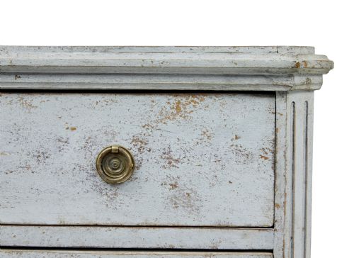 PAIR OF PAINTED 19TH CENTURY SWEDISH CHEST OF DRAWERS - ADDITIONAL PHOTO 5