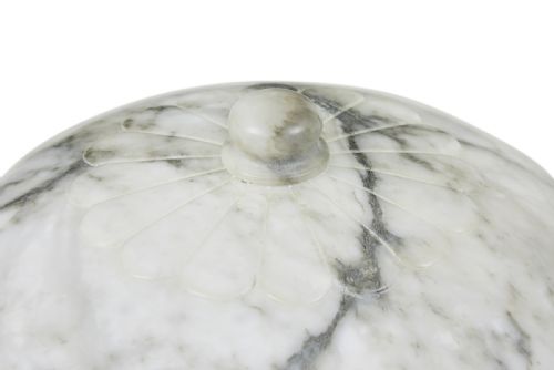HAND CARVED ALABASTER ART DECO CEILING LIGHT - ADDITIONAL PHOTO 9