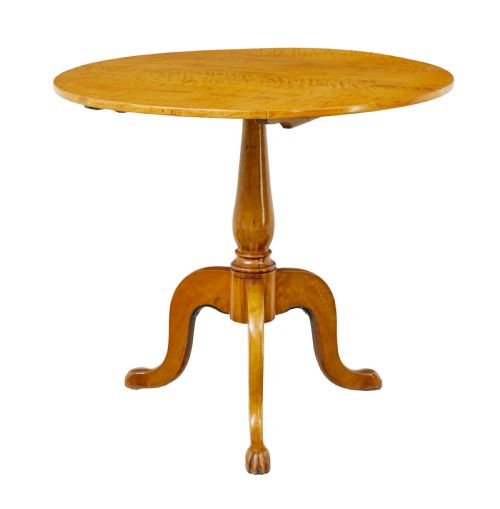 19TH CENTURY CIRCULAR BIRCH TILTING OCCASIONAL TABLE - ADDITIONAL PHOTO 1
