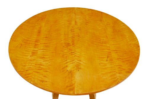 19TH CENTURY CIRCULAR BIRCH TILTING OCCASIONAL TABLE - ADDITIONAL PHOTO 4