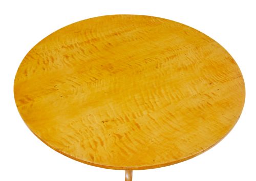 19TH CENTURY CIRCULAR BIRCH TILTING OCCASIONAL TABLE - ADDITIONAL PHOTO 5