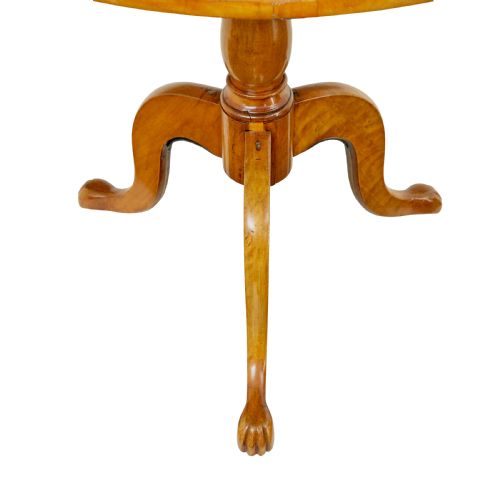 19TH CENTURY CIRCULAR BIRCH TILTING OCCASIONAL TABLE - ADDITIONAL PHOTO 6