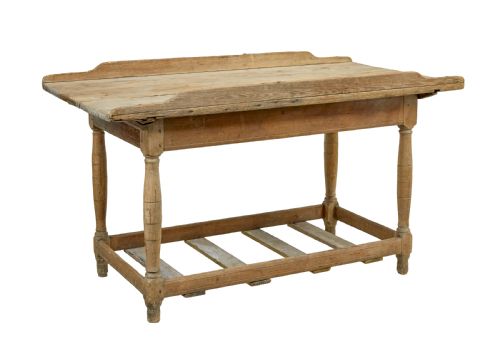 fig 1. 19TH CENTURY SWEDISH PINE BAKERS TABLE