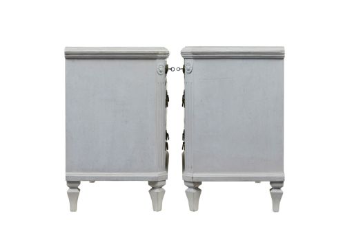 PAIR OF 19TH CENTURY SWEDISH HAND PAINTED CHEST OF DRAWERS - ADDITIONAL PHOTO 4