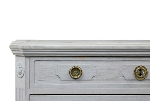 PAIR OF 19TH CENTURY SWEDISH HAND PAINTED CHEST OF DRAWERS - ADDITIONAL PHOTO 5