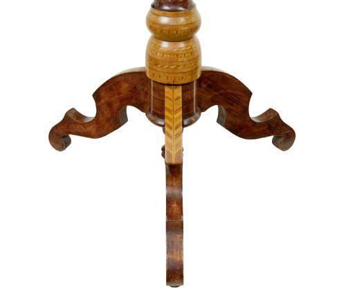 19TH CENTURY ITALIAN INLAID WALNUT SORRENTO TABLE - ADDITIONAL PHOTO 1