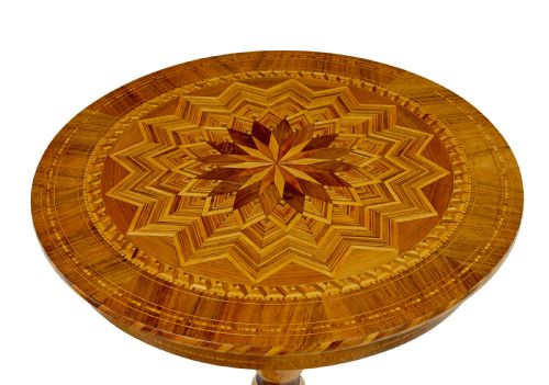 19TH CENTURY ITALIAN INLAID WALNUT SORRENTO TABLE - ADDITIONAL PHOTO 3