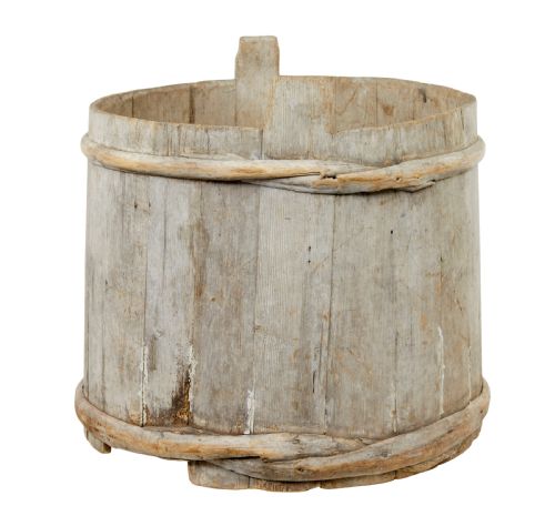 LARGE 19TH CENTURY SCANDINAVIAN PINE STORAGE BARREL - ADDITIONAL PHOTO 1