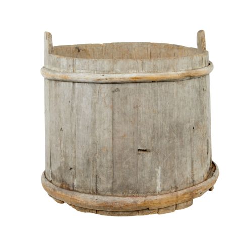 LARGE 19TH CENTURY SCANDINAVIAN PINE STORAGE BARREL - ADDITIONAL PHOTO 6