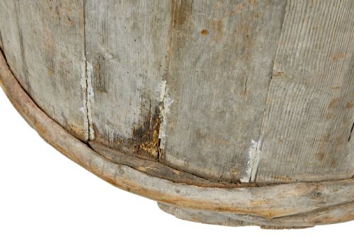LARGE 19TH CENTURY SCANDINAVIAN PINE STORAGE BARREL - ADDITIONAL PHOTO 9