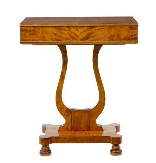 LATE 19TH CENTURY BIRCH SEWING TABLE WITH CONTENTS - ADDITIONAL PHOTO 8