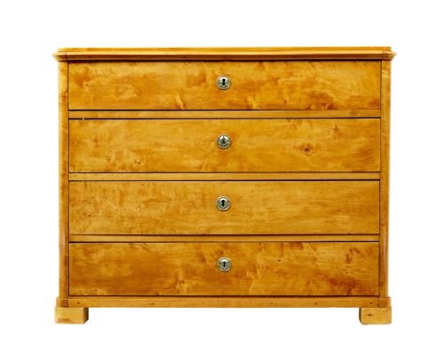 SCANDINAVIAN 19TH CENTURY BIRCH CHEST OF DRAWERS - ADDITIONAL PHOTO 4