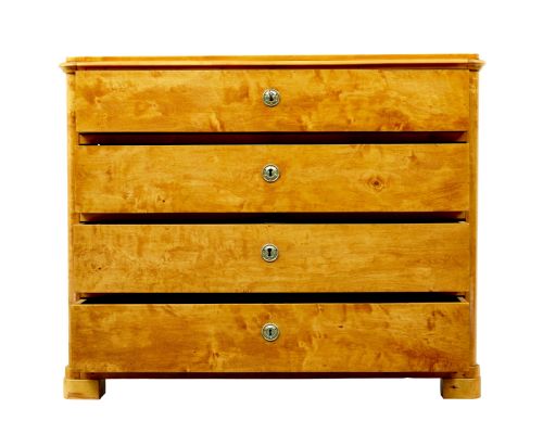 SCANDINAVIAN 19TH CENTURY BIRCH CHEST OF DRAWERS - ADDITIONAL PHOTO 5