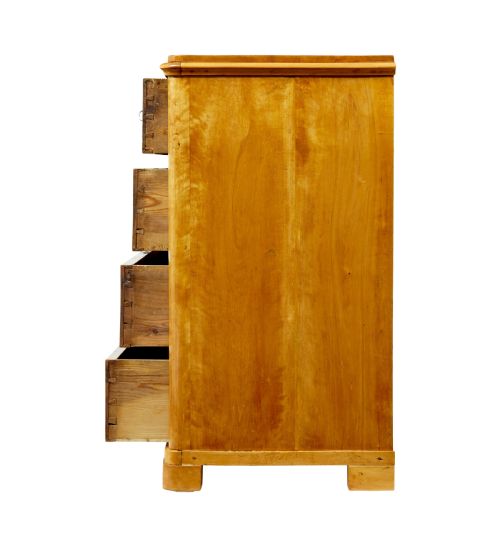 SCANDINAVIAN 19TH CENTURY BIRCH CHEST OF DRAWERS - ADDITIONAL PHOTO 6