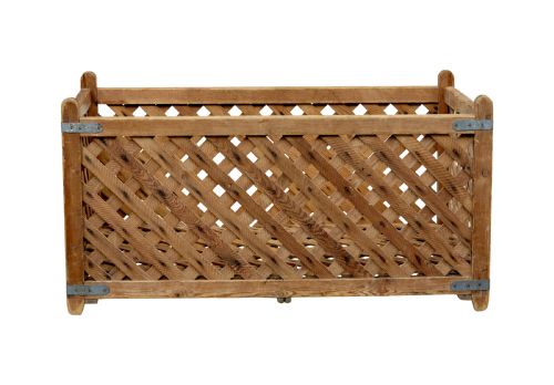 19TH CENTURY SCANDINAVIAN PINE LOG BASKET - ADDITIONAL PHOTO 2