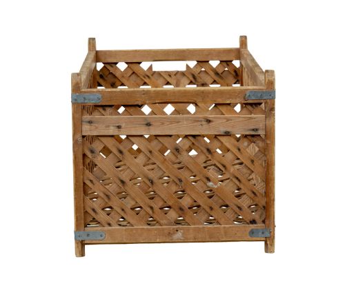 19TH CENTURY SCANDINAVIAN PINE LOG BASKET - ADDITIONAL PHOTO 3