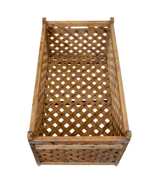 19TH CENTURY SCANDINAVIAN PINE LOG BASKET - ADDITIONAL PHOTO 6