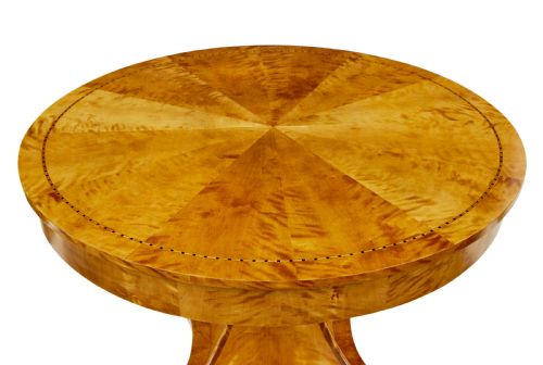SCANDINAVIAN ART DECO INLAID BIRCH CENTER TABLE - ADDITIONAL PHOTO 3