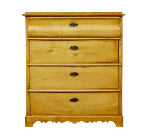 19TH CENTURY SWEDISH BIRCH CHEST OF DRAWERS - ADDITIONAL PHOTO 5