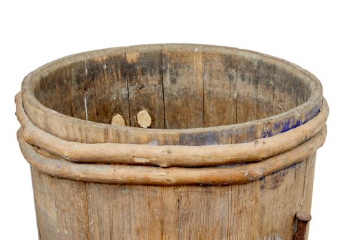 19TH CENTURY RUSTIC SWEDISH PINE BARREL - ADDITIONAL PHOTO 6