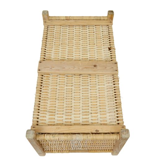 SCANDINAVIAN 19TH CENTURY HAND WOVEN PINE BASKET - ADDITIONAL PHOTO 2