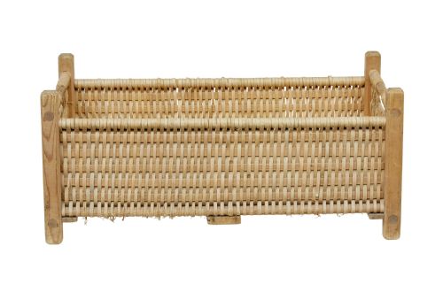 SCANDINAVIAN 19TH CENTURY HAND WOVEN PINE BASKET - ADDITIONAL PHOTO 3