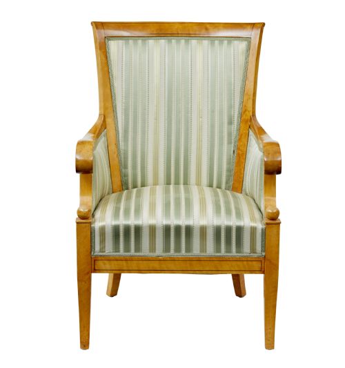 EARLY 20TH CENTURY SET OF 4 KARL JOHAN INFLUENCED BIRCH ARMCHAIRS - ADDITIONAL PHOTO 2