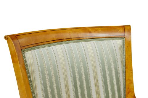EARLY 20TH CENTURY SET OF 4 KARL JOHAN INFLUENCED BIRCH ARMCHAIRS - ADDITIONAL PHOTO 6
