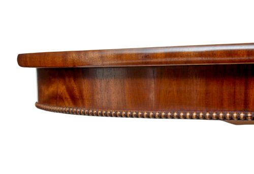 19TH CENTURY SCANDINAVIAN HAND CARVED OVAL CENTER TABLE - ADDITIONAL PHOTO 5