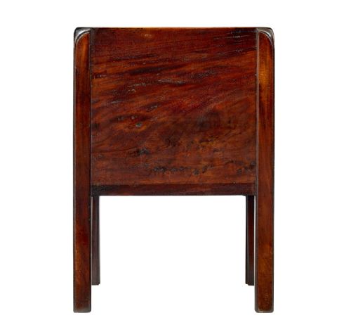 19TH CENTURY GEORGIAN TAMBOUR BEDSIDE TABLE - ADDITIONAL PHOTO 4