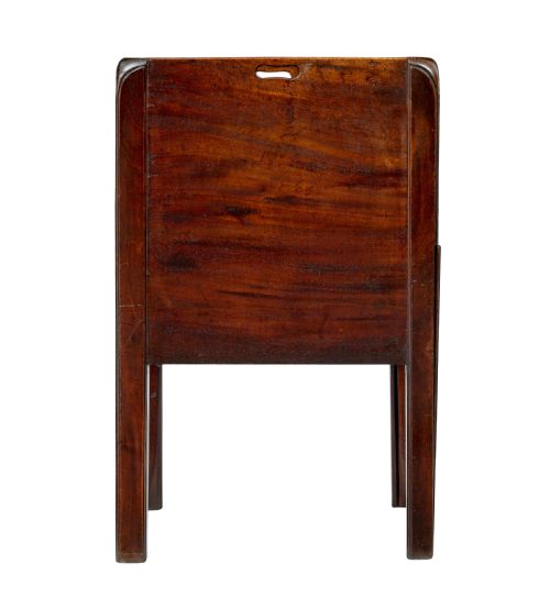 19TH CENTURY GEORGIAN TAMBOUR BEDSIDE TABLE - ADDITIONAL PHOTO 5