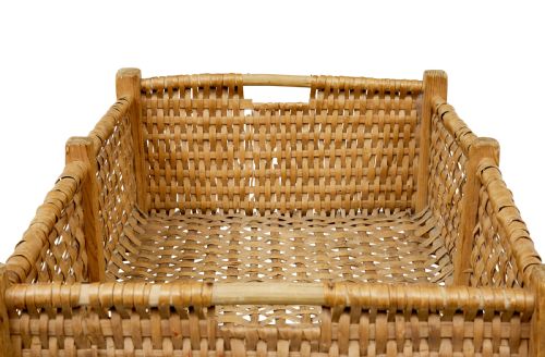 19TH CENTURY SCANDINAVIAN HANDMADE WOVEN BASKET - ADDITIONAL PHOTO 1