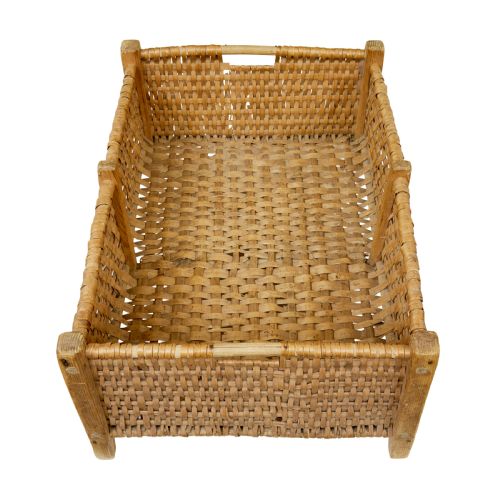 19TH CENTURY SCANDINAVIAN HANDMADE WOVEN BASKET - ADDITIONAL PHOTO 2