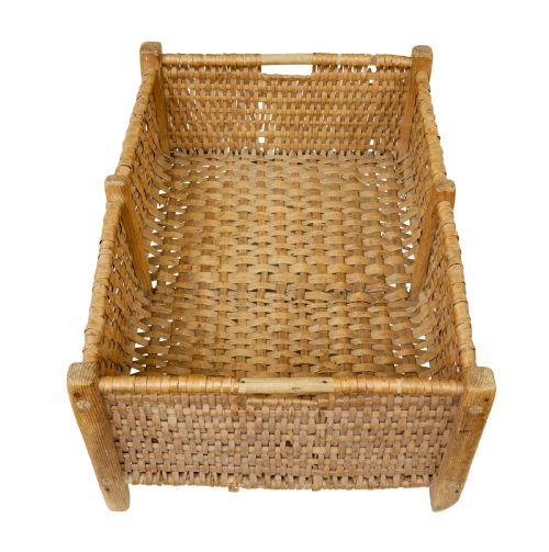 19TH CENTURY SCANDINAVIAN HANDMADE WOVEN BASKET - ADDITIONAL PHOTO 3