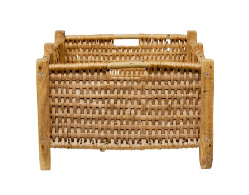 19TH CENTURY SCANDINAVIAN HANDMADE WOVEN BASKET - ADDITIONAL PHOTO 5