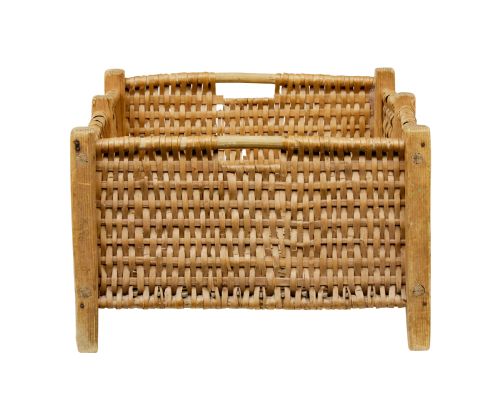 19TH CENTURY SCANDINAVIAN HANDMADE WOVEN BASKET - ADDITIONAL PHOTO 6