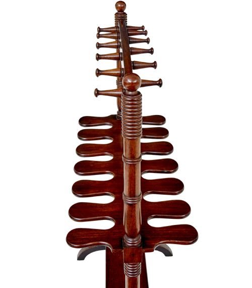 MID 19TH CENTURY HAND CARVED RIDING BOOT STAND - ADDITIONAL PHOTO 1