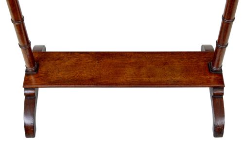 MID 19TH CENTURY HAND CARVED RIDING BOOT STAND - ADDITIONAL PHOTO 4