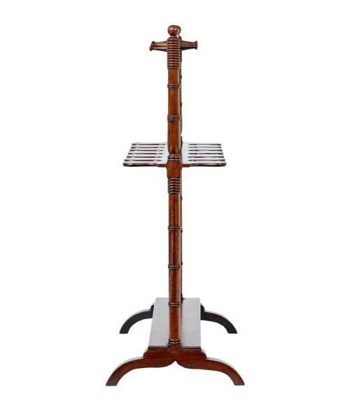 MID 19TH CENTURY HAND CARVED RIDING BOOT STAND - ADDITIONAL PHOTO 7