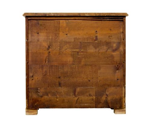 19TH CENTURY SWEDISH TIGER BIRCH CHEST OF DRAWERS - ADDITIONAL PHOTO 4