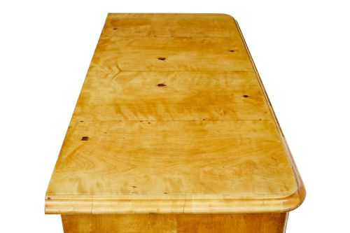 19TH CENTURY SWEDISH TIGER BIRCH CHEST OF DRAWERS - ADDITIONAL PHOTO 7
