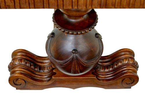 SCANDINAVIAN EARLY 20TH CARVED WALNUT DESK - ADDITIONAL PHOTO 11