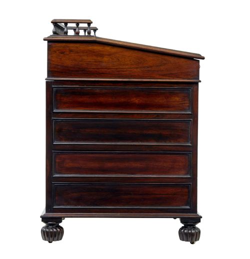 MID 19TH CENTURY DAVENPORT WRITING DESK - ADDITIONAL PHOTO 5