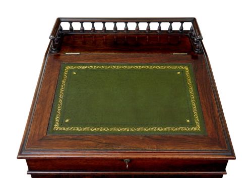 MID 19TH CENTURY DAVENPORT WRITING DESK - ADDITIONAL PHOTO 6