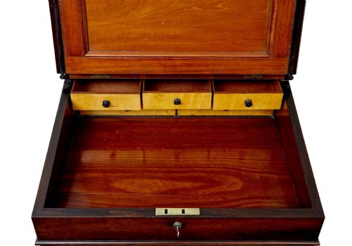 MID 19TH CENTURY DAVENPORT WRITING DESK - ADDITIONAL PHOTO 8