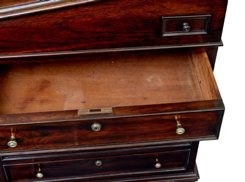 MID 19TH CENTURY DAVENPORT WRITING DESK - ADDITIONAL PHOTO 10