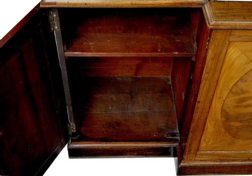 MID 19TH CENTURY INLAID BREAKFRONT BOOKCASE - ADDITIONAL PHOTO 8
