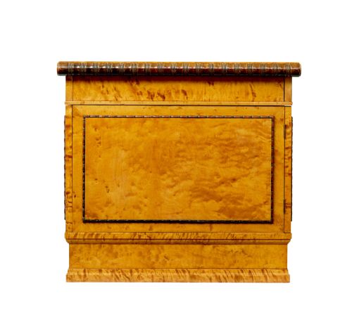 SCANDINAVIAN BIRCH ART DECO PEDESTAL DESK - ADDITIONAL PHOTO 5