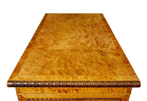 SCANDINAVIAN BIRCH ART DECO PEDESTAL DESK - ADDITIONAL PHOTO 7